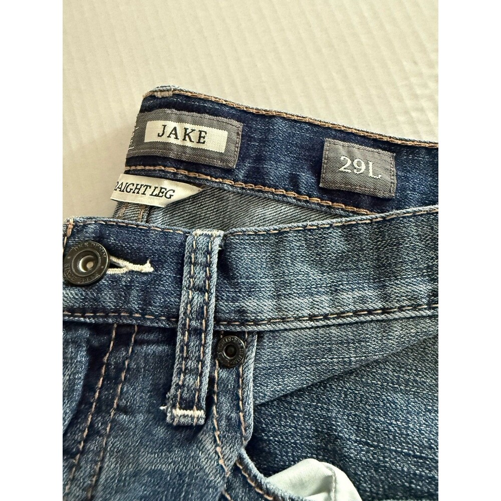 BKE Buckle Jake Straight Leg Jeans Mens 29L (29x34) Blue Tall
